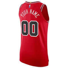 Chicago Bulls Authentic Custom Jersey Red sale - Icon Edition