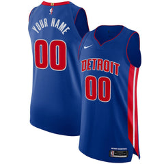 Detroit Pistons Authentic Custom Jersey Blue sale - Icon Edition