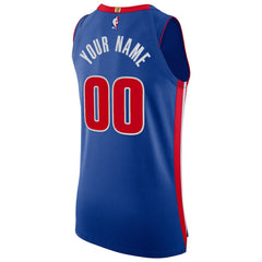 Detroit Pistons Authentic Custom Jersey Blue sale - Icon Edition
