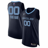 Memphis Grizzlies 2020/21 Authentic Custom Jersey Navy - Icon Edition