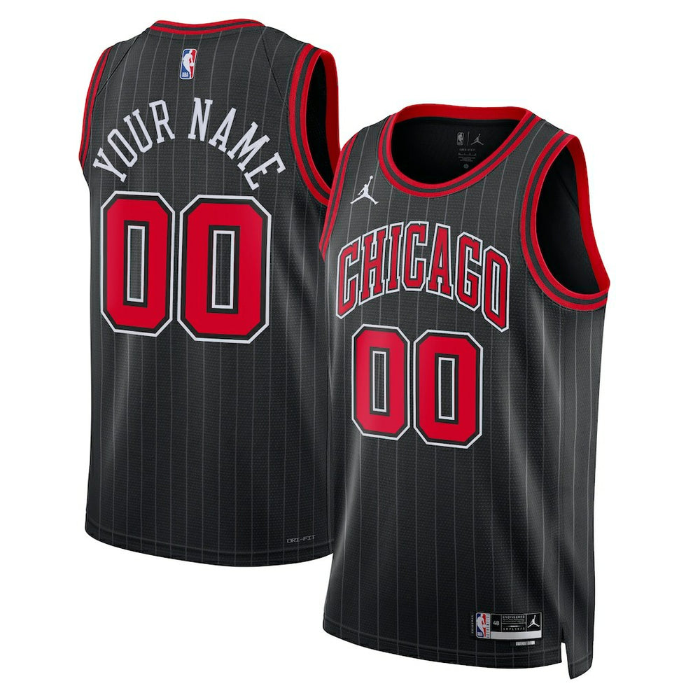 Chicago Bulls Jordan Brand Unisex 2022/23 Swingman Custom Jersey sale - Statement Editi- Black for sale