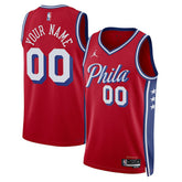 Philadelphia 76ers Jordan Brand Unisex 2022/23 Swingman Custom Jersey - Statement Edition - Red on sale