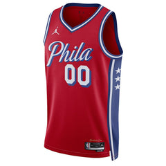 Philadelphia 76ers Jordan Brand Unisex 2022/23 Swingman Custom Jersey - Statement Edition - Red on sale