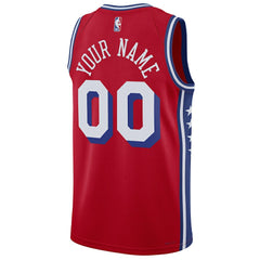 Philadelphia 76ers Jordan Brand Unisex 2022/23 Swingman Custom Jersey - Statement Edition - Red on sale