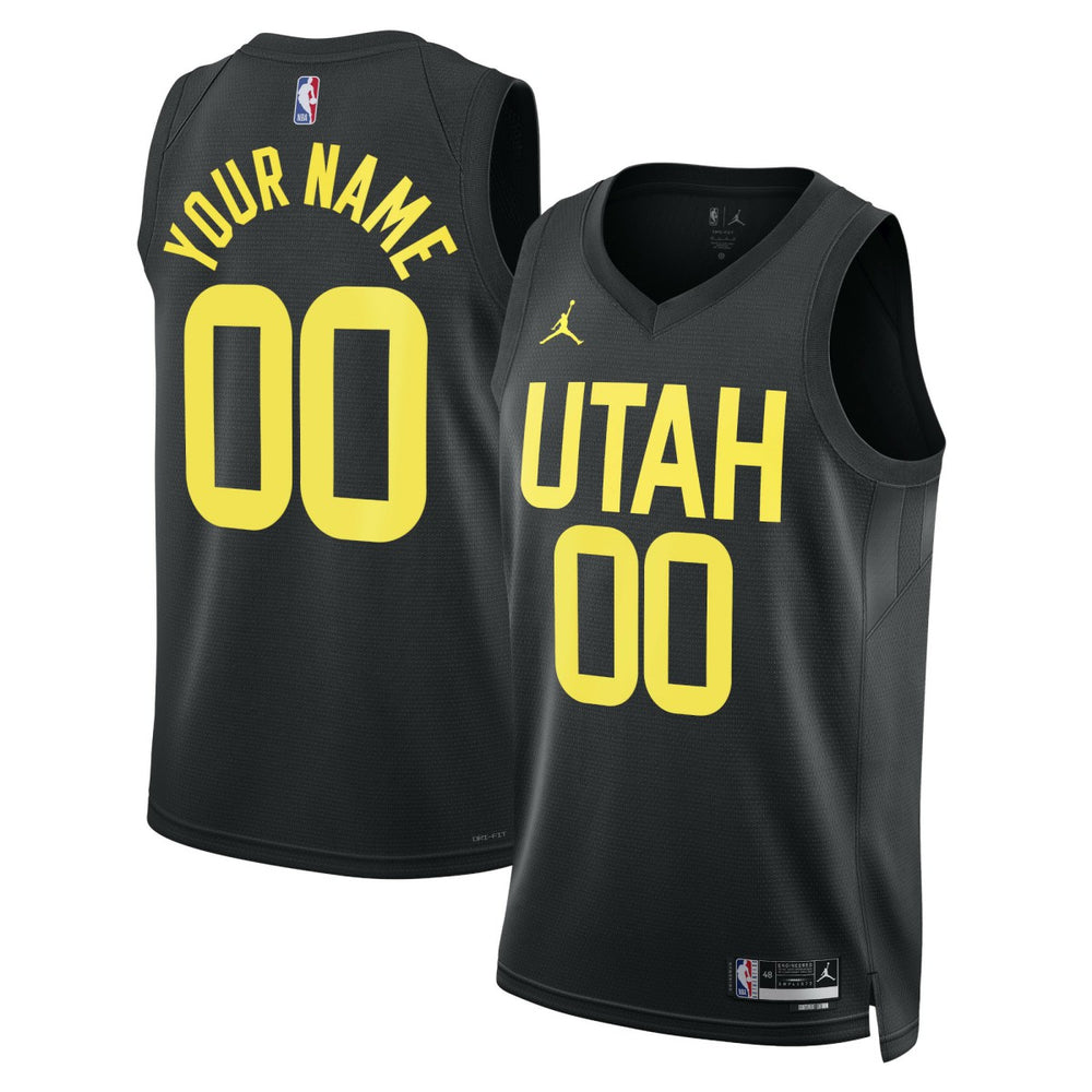 Utah Jazz Jordan Brand Unisex 2022/23 Swingman Custom Jersey - Statement Edition - Black discount