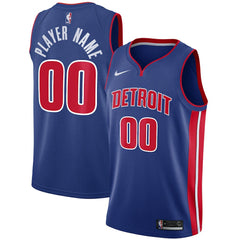 Detroit Pistons Swingman Custom Jersey Blue sale - Icon Edition