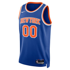 New York Knicks Unisex Swingman Custom Jersey Blue - Icon Edition