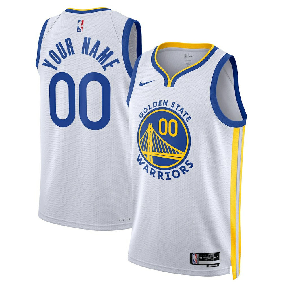 Golden State Warriors Unisex Swingman Custom Jersey White sale - Association Edition