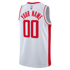 Houston Rockets Unisex Swingman Custom Jersey White - Association Edition