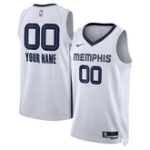 Memphis Grizzlies Unisex Swingman Custom Jersey White Association Edition - Nike