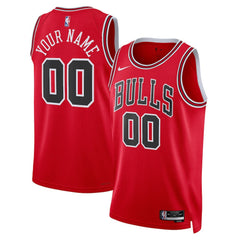 Chicago Bulls Unisex Swingman Custom Jersey Red sale - Icon Edition