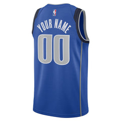 Dallas Mavericks Unisex Swingman Custom Jersey Blue sale - Icon Edition