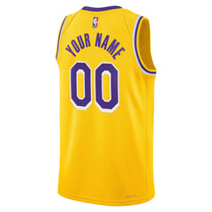 Los Angeles Lakers Unisex Swingman Custom Jersey Gold - Icon Edition