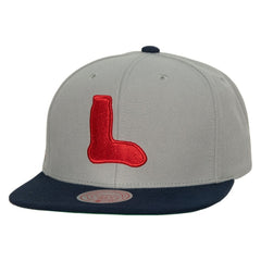 Boston Red Sox Cooperstown Collection Snapback Hat Gray | Mitchell & Ness