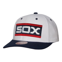 Chicago White Sox Cooperstown Collection Pro Crown Snapback Hat White | Mitchell & Ness