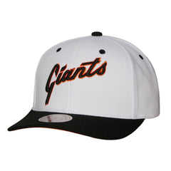 San Francisco Giants Cooperstown Collection Pro Crown Snapback Hat White | Mitchell & Ness