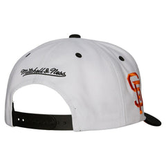 San Francisco Giants Cooperstown Collection Pro Crown Snapback Hat White | Mitchell & Ness