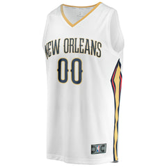 New Orleans Pelicans Youth Fast Break Replica Custom Jersey - Association Edition - White