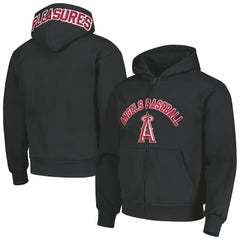 Los Angeles Angels PLEASURES Opening Day Full-Zip Hoodie Black