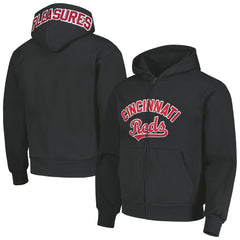 Cincinnati Reds PLEASURES Opening Day Full-Zip Hoodie Black
