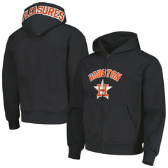 Houston Astros PLEASURES Opening Day Full-Zip Hoodie Black