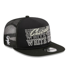Chicago White Sox Street Team A-Frame Trucker 9FIFTY Snapback Hat Black | New Era