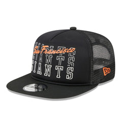 San Francisco Giants Street Team A-Frame Trucker 9FIFTY Snapback Hat Black | New Era