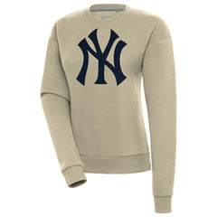 New York Yankees Antigua Women's Victory Pullover Sweatshirt Khaki