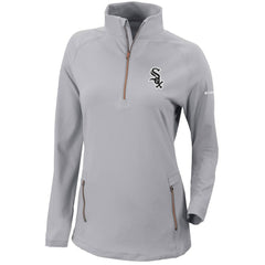 Chicago White Sox Women's Omni-Wick Outward Nine Quarter-Zip Pullover Top Gray | Columbia