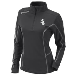 Chicago White Sox Women's Omni-Wick Shotgun Quarter-Zip Pullover Top Charcoal | Columbia
