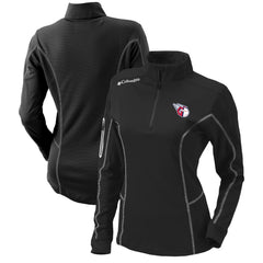 Cleveland Guardians Women's Omni-Wick Shotgun Quarter-Zip Pullover Top Black | Columbia