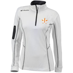 Houston Astros Women's Omni-Wick Shotgun Quarter-Zip Pullover Top White | Columbia