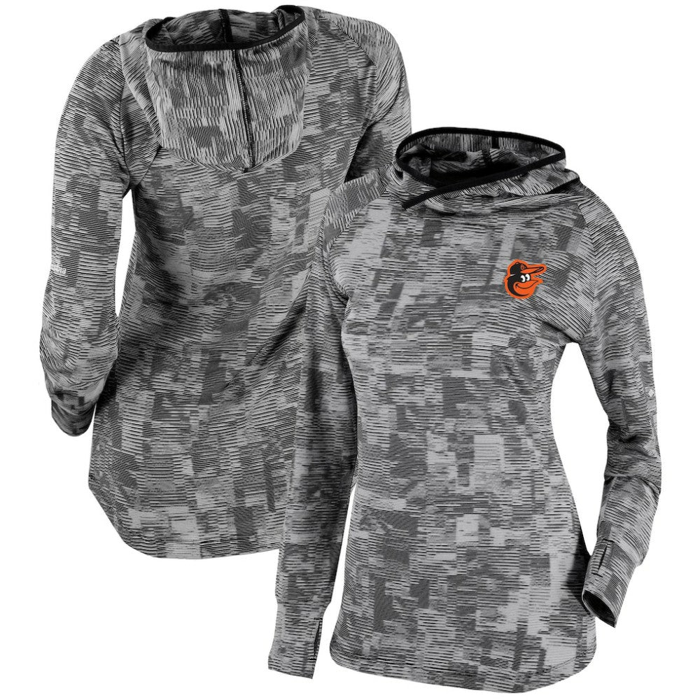 Baltimore Orioles Women's Omni-Wick Sunday Ball Pullover Hoodie Black | Columbia