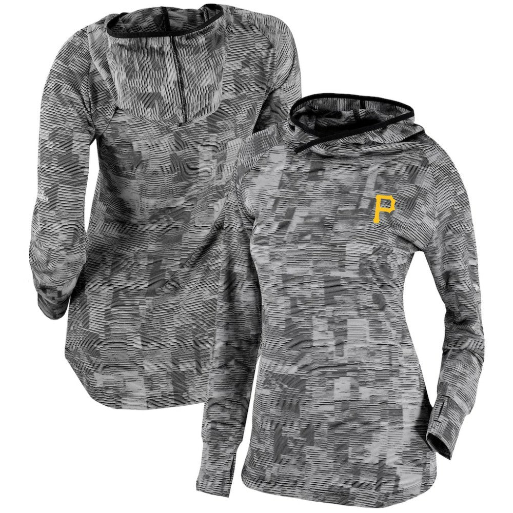 Pittsburgh Pirates Women's Omni-Wick Sunday Ball Pullover Hoodie Black | Columbia