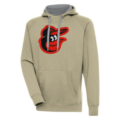 Baltimore Orioles Antigua Victory Pullover Hoodie Khaki