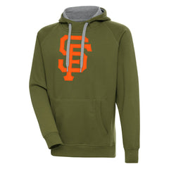 San Francisco Giants Antigua Victory Pullover Hoodie Olive
