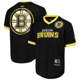 Boston Bruins Pro Standard Classic Mesh V-Neck T-Shirt Black