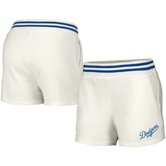 Los Angeles Dodgers Lusso Women's Maeg Tri-Blend Pocket Shorts White