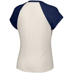 Atlanta Braves Lusso Women's Nikki Raglan T-Shirt White
