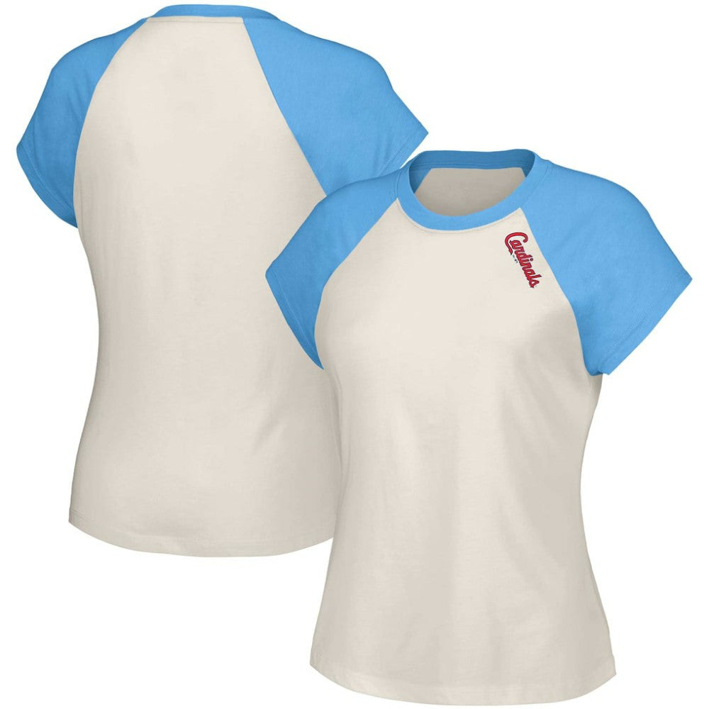 St. Louis Cardinals Lusso Women's Nikki Raglan T-Shirt White