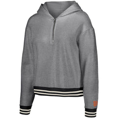 San Francisco Giants Lusso Women's Magnolia Tri-Blend Quarter-Zip Hoodie Gray