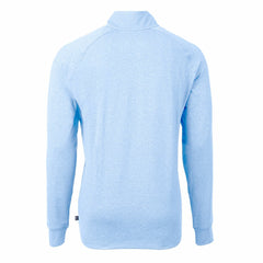 Kansas City Royals Cutter & Buck Adapt Eco Knit Stretch Recycled Quarter-Zip Pullover Top Heather Light Blue
