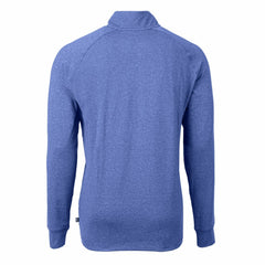 New York Mets Cutter & Buck Adapt Eco Knit Stretch Recycled Quarter-Zip Pullover Top Heather Royal