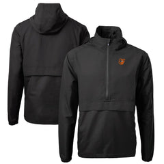 Baltimore Orioles Cutter & Buck Charter Eco Recycled Half-Zip Anorak Jacket Black