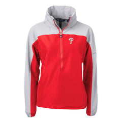 Philadelphia Phillies Cutter & Buck Women's Charter Eco Recycled Half-Zip Anorak Jacket Red