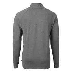 Baltimore Orioles Cutter & Buck Big & Tall Adapt Eco Knit Stretch Recycled Quarter-Zip Pullover Top Heather Black