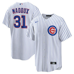 Greg Maddux Chicago Cubs Home Retired Player Replica Jersey - White