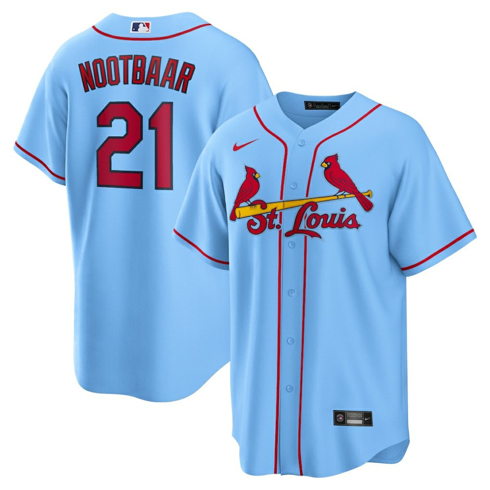 Lars Nootbaar St. Louis Cardinals Alternate Replica Jersey - Light Blue
