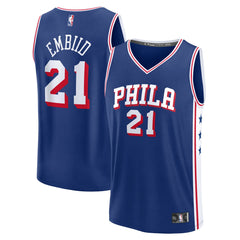 Joel Embiid Philadelphia 76ers Fast Break Replica Jersey - Icon Edition - Royal