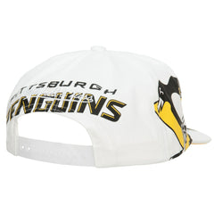 Pittsburgh Penguins Mitchell & Ness In Your Face Deadstock Snapback Hat White